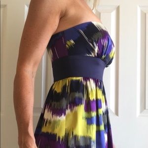 Strapless semi-formal dress